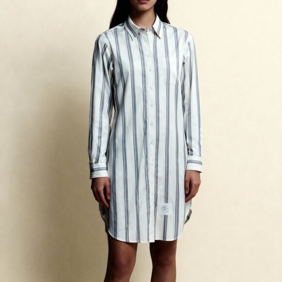 Thom Browne Striped Oxford Shirtdress – pristine - Picture 1 of 8